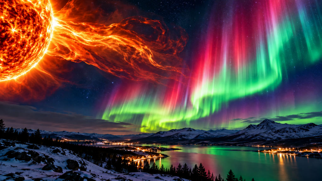 Uma gigantesca nuvem de plasma está vindo do Sol em direção à Terra e pode provocar uma tempestade geomagnética capaz de iluminar o céu com auroras surpreendentes