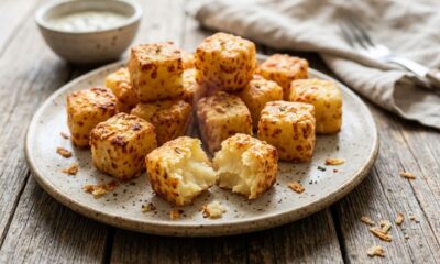 Nem farinha de trigo, nem fritura: a receita de bolinho de mandioca com queijo que fica crocantepor fora e macio por dentro