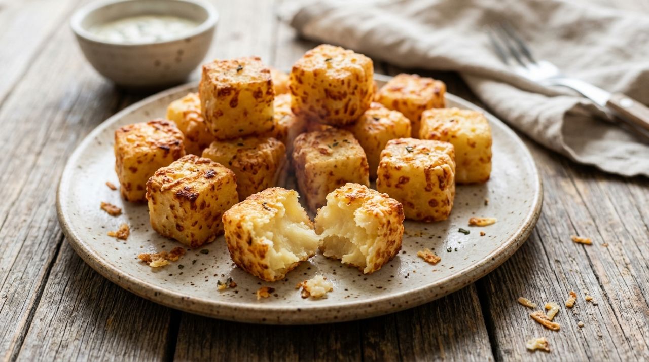 Nem farinha de trigo, nem fritura: a receita de bolinho de mandioca com queijo que fica crocantepor fora e macio por dentro