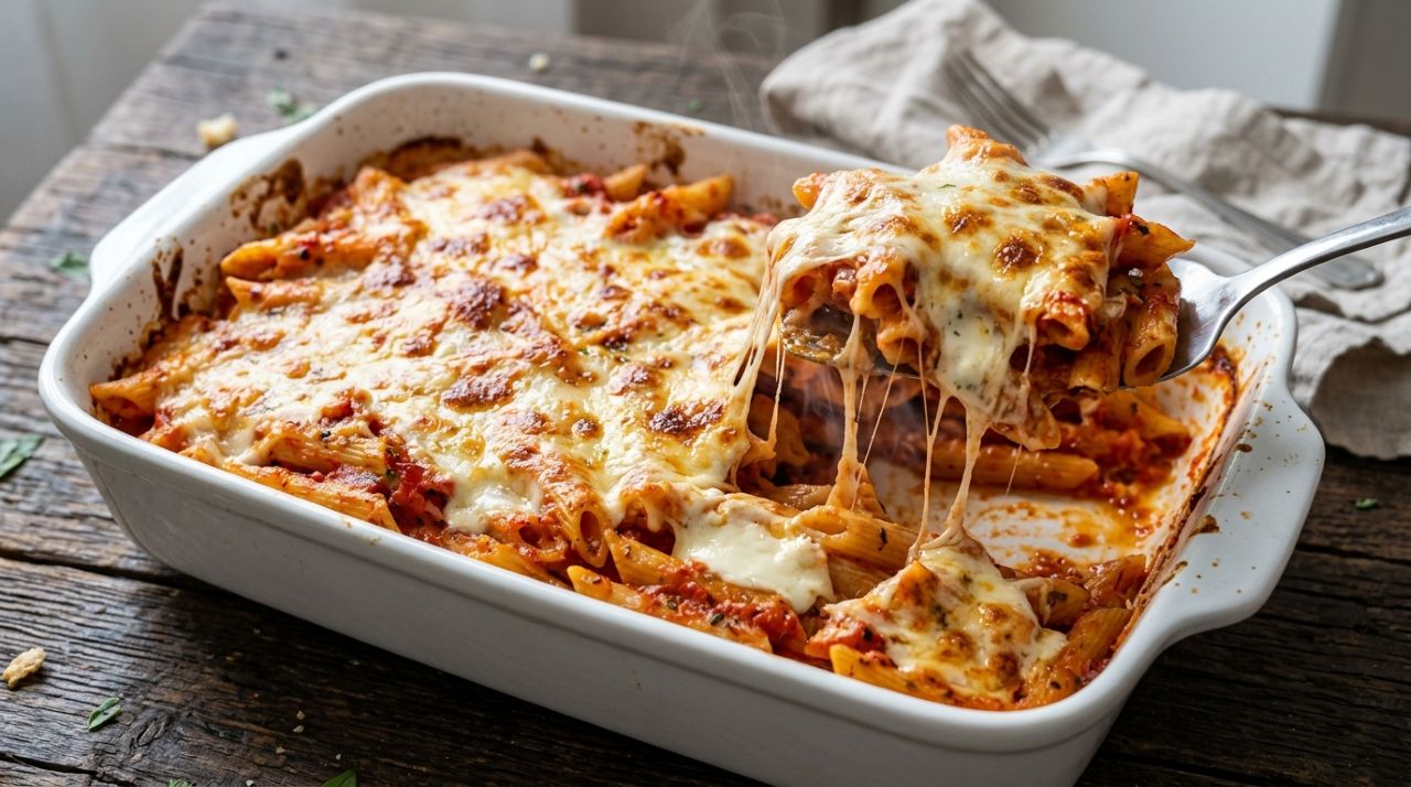 Chefs revelam: o macarrão de forno mais cremoso não precisa de molho branco, mas de 500 g de massa, 250 g de mussarela e requeijão