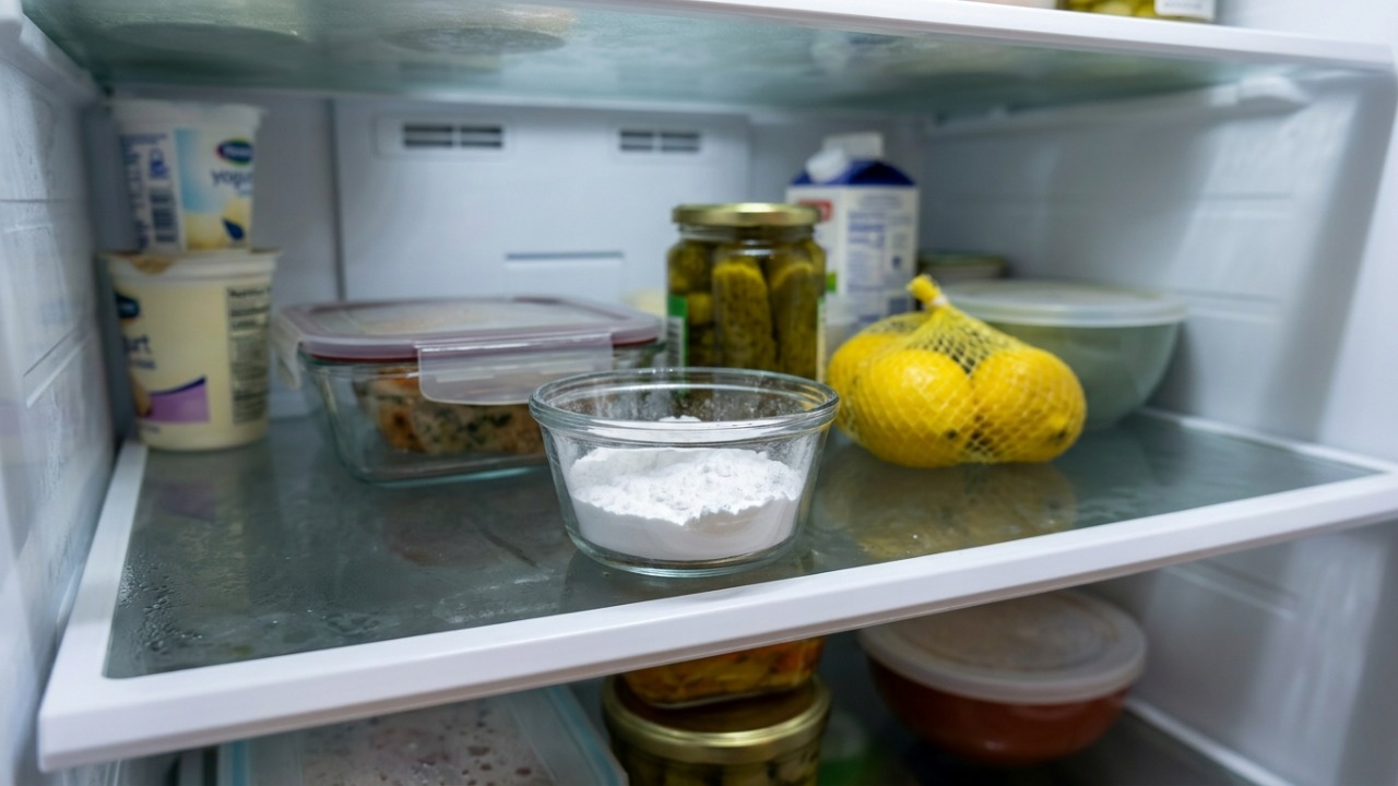 Colocar bicarbonato em um recipiente aberto dentro da geladeira antes de dormir: para que serve e o que pode mudar logo pela manhã