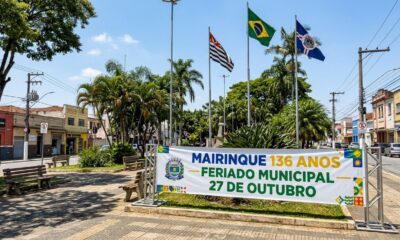 Estado confirma feriado para terça-feira, 27 de outubro, e bancos, escolas, repartições públicas e outros serviços podem ter o funcionamento alterado