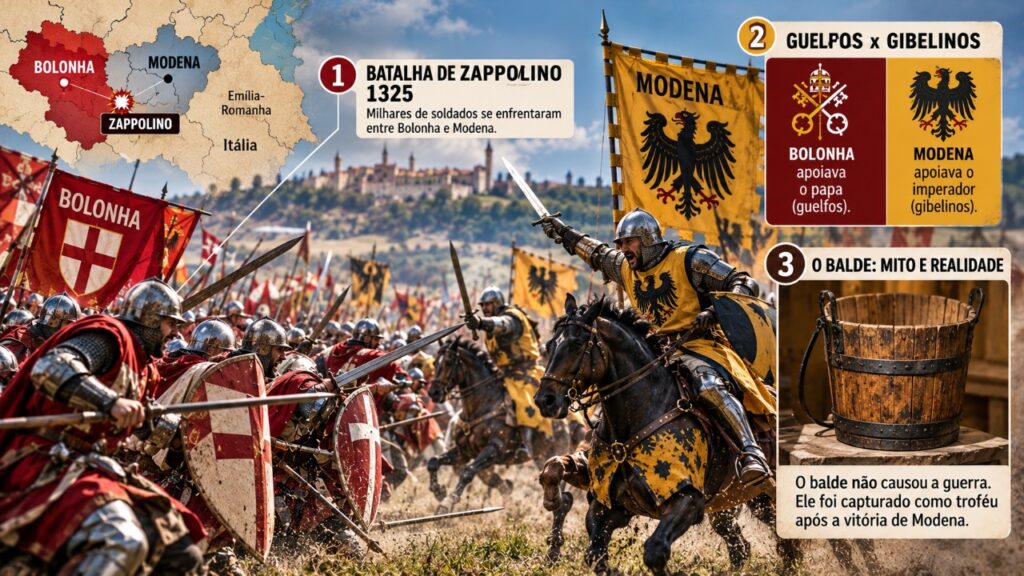 A guerra do balde de madeira colocou Bolonha e Modena em lados opostos, mas a verdadeira disputa medieval era muito maior do que parece