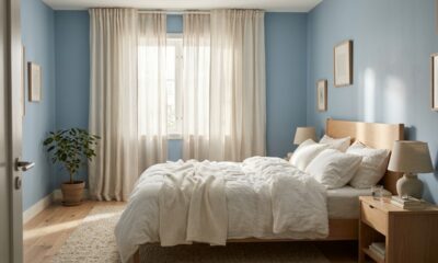 Segundo a psicologia, pintar o quarto com tons claros, como azul, rosa ou branco, pode ajudar a criar uma sensação de serenidade e deixar o ambiente mais favorável ao descanso