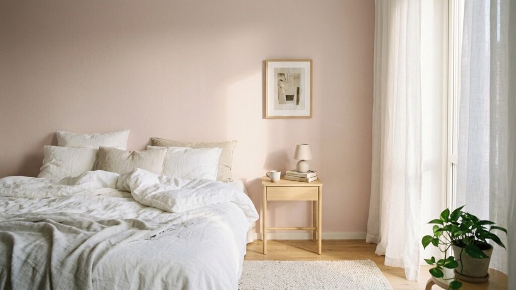 Segundo a psicologia, pintar o quarto com tons claros, como azul, rosa ou branco, pode ajudar a criar uma sensação de serenidade e deixar o ambiente mais favorável ao descanso