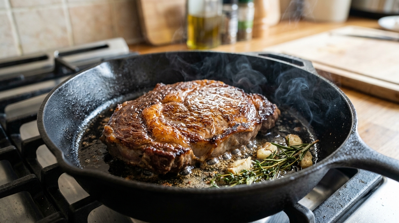 Chefs de cozinha concordam: para o bife ficar macio, não fique virando a carne na frigideira, mas espere dourar antes de mexer