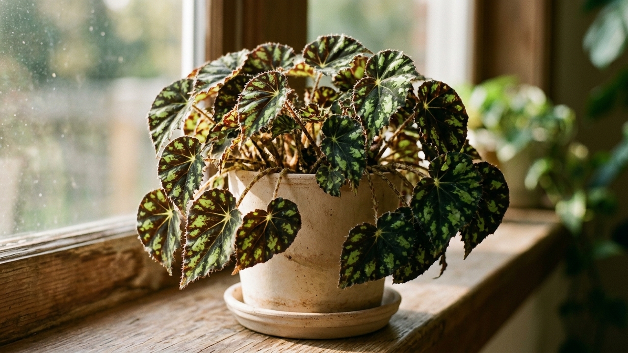 Essa planta exótica tem folhas ásperas com estampa que lembra a pele de um tigre: o cuidado simples de meia-sombra para manter as cores vivas
