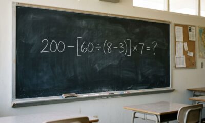 Poucos percebem qual operação vem primeiro: 200 − [60 ÷ (8 − 3)] × 7