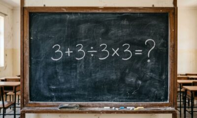 Parece uma conta básica, mas muita gente esquece uma regra: 3 + 3 ÷ 3 × 3
