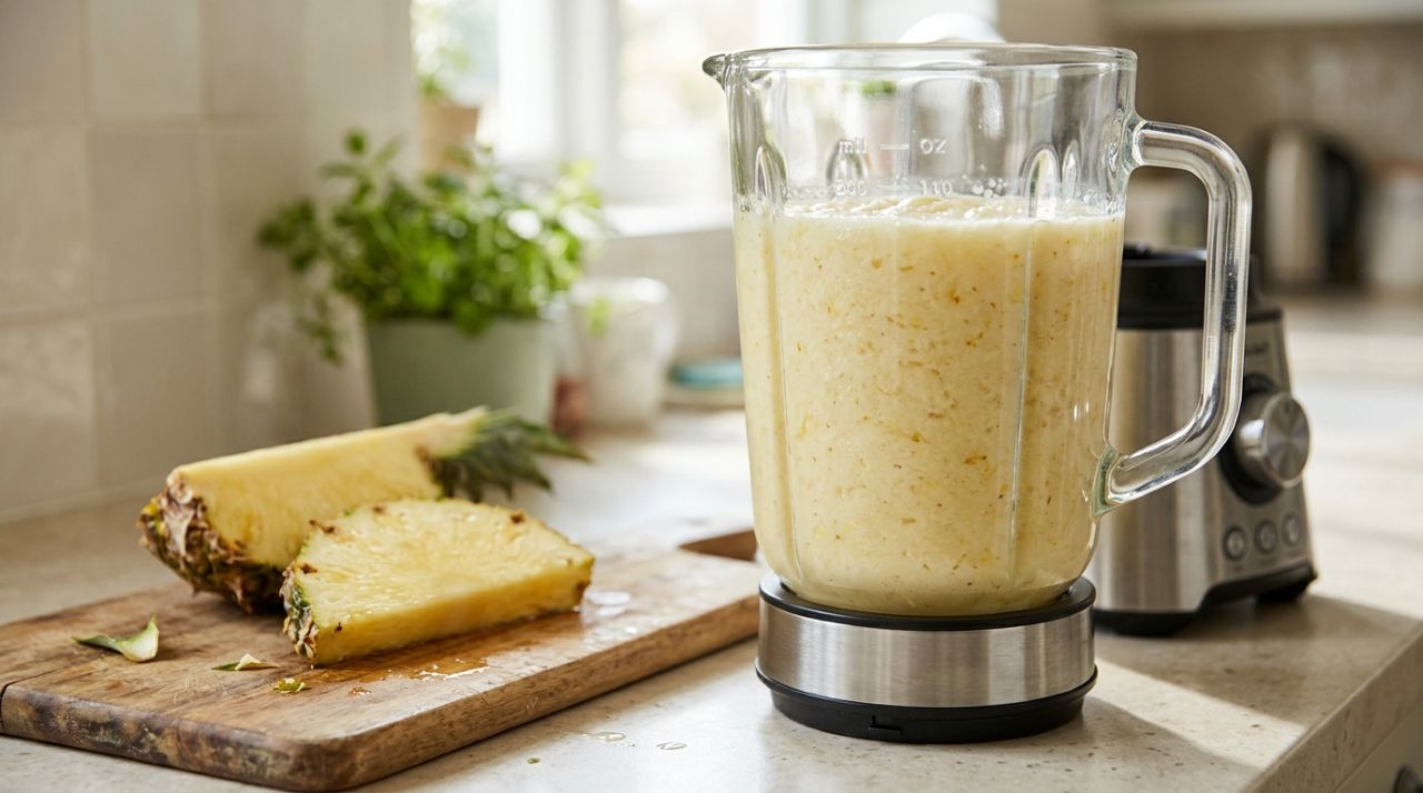 Água de coco e abacaxi no liquidificador: para que serve essa mistura tropical e por que ela pode ajudar a variar a hidratação nos dias quentes