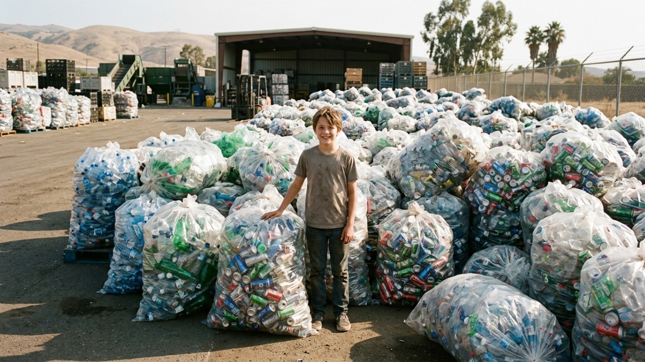 Menino começa a recolher garrafas descartadas aos 3 anos, abre a própria empresa aos 5 e, antes mesmo de completar 13 anos, transforma a reciclagem em um negócio milionário