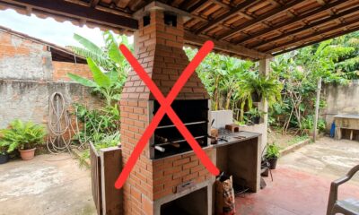 A churrasqueira de embutir ganha as varandas de apartamento em 2026 e pode ser a carvão, a gás ou elétrica