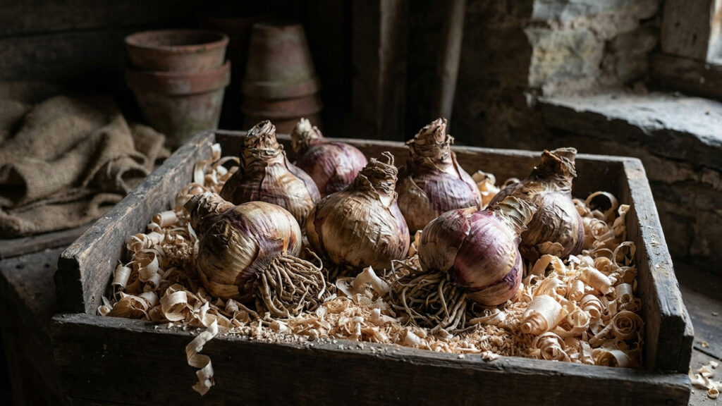 O cuidado essencial com os bulbos de amaryllis após a floração para armazenar a raiz no escuro e replantar com sucesso na época certa