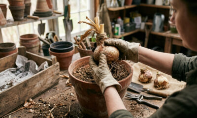 O cuidado essencial com os bulbos de amaryllis após a floração para armazenar a raiz no escuro e replantar com sucesso na época certa