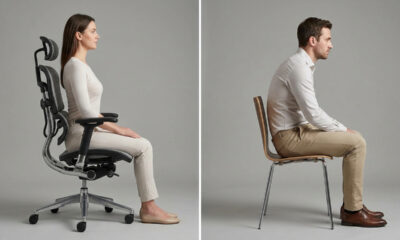 Cadeira ergonômica com laudo ou modelo de design: as diferenças posturais que mostram qual opção preserva sua coluna após 8 horas de uso