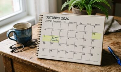 Autoridades confirmam feriado na segunda-feira, 12 de outubro, e bancos, escolas, repartições públicas e outros serviços podem ter funcionamento alterado