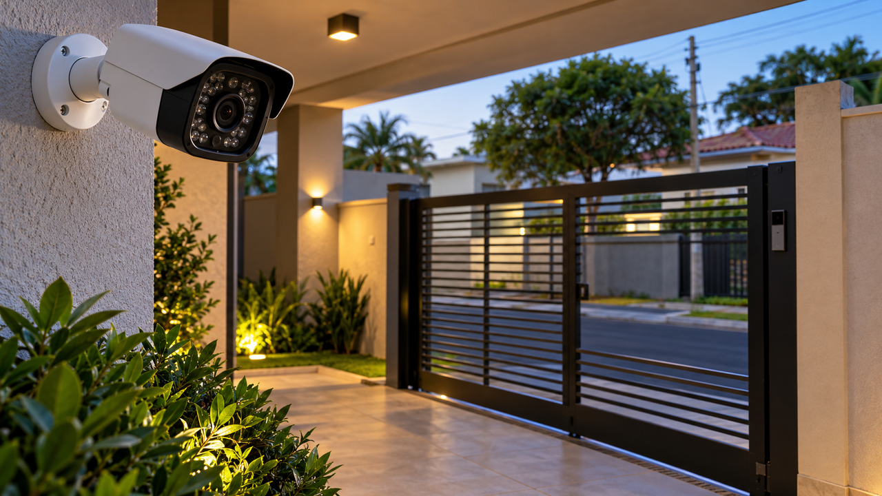 Morador decide instalar uma câmera na entrada de casa para aumentar a segurança da família e registra uma situação inesperada