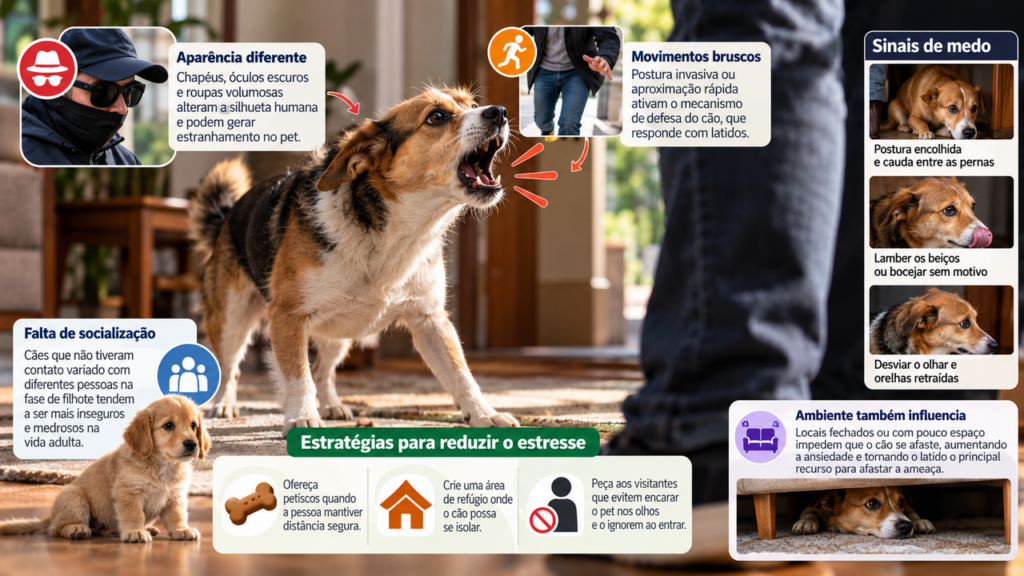 Por que os cachorros latem para algumas pessoas e ignoram outras? O comportamento pode ter explicações que muita gente desconhece