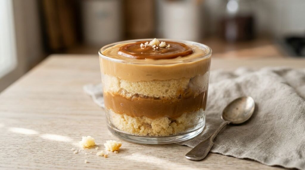 Misturar doce de leite com creme de leite e uma pitada de sal: o segredo do creme equilibrado que pode rechear tortas e copinhos