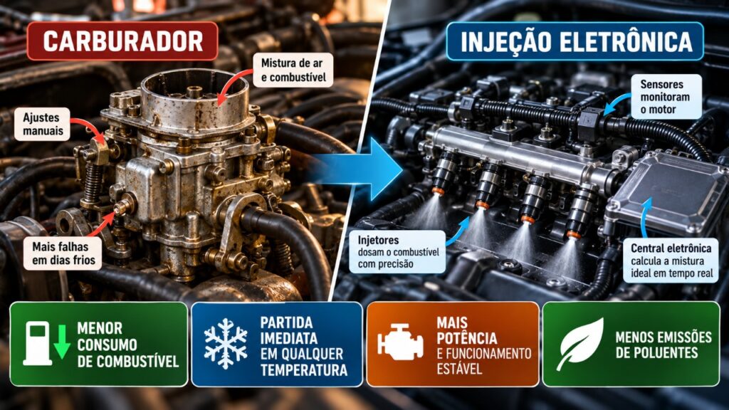 Carros antigos tinham uma solução mecânica que praticamente desapareceu dos modelos atuais, e entender por que ela foi abandonada revela como a indústria mudou