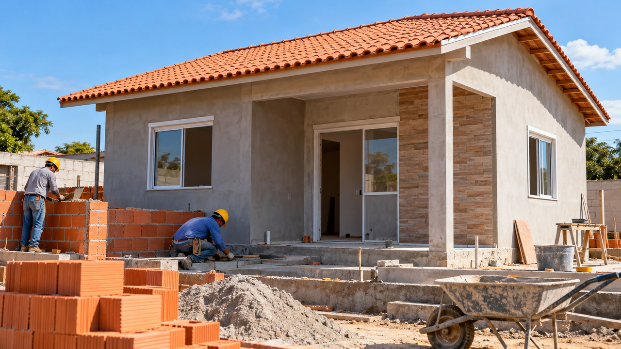 Profissionais da construção revelam quanto custa levantar uma casa de 50 metros quadrados e mostram como os gastos com fundação, alvenaria, cobertura e acabamento podem mudar o investimento necessário