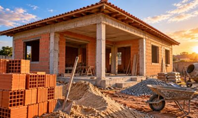 Quanto custa construir uma casa de 30 m² em terreno próprio em 2026, com 2 quartos, sala integrada à cozinha e banheiro, incluindo fundação, paredes, telhado, instalações elétricas e hidráulicas até a entrega das chaves