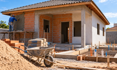 Quanto custa construir uma casa de 50 m² em terreno próprio em 2026, com 2 quartos, sala, cozinha e banheiro, usando materiais econômicos e mão de obra contratada para concluir toda a obra