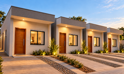 Quanto custa construir 4 casas pequenas para alugar no mesmo terreno e como o valor da obra, o preço dos materiais e a procura por imóveis influenciam a renda mensal