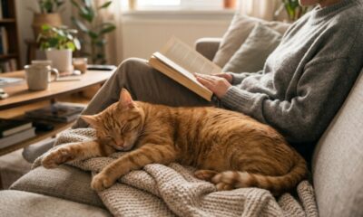 Especialistas em comportamento animal afirmam: “Se o seu gato prefere dormir ao seu lado em vez de ficar no colo, isso não significa que ele goste menos de você, mas pode revelar outra forma de demonstrar afeto”