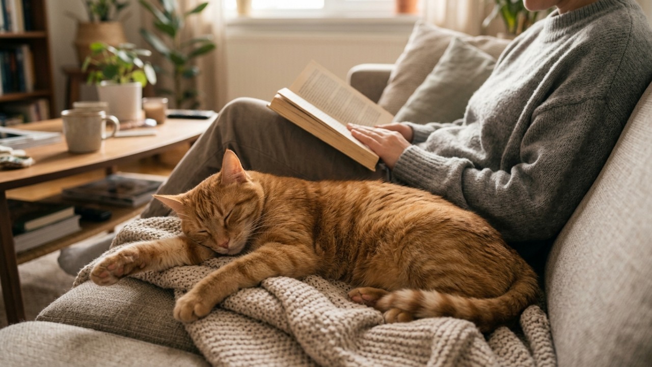 Especialistas em comportamento animal afirmam: “Se o seu gato prefere dormir ao seu lado em vez de ficar no colo, isso não significa que ele goste menos de você, mas pode revelar outra forma de demonstrar afeto”