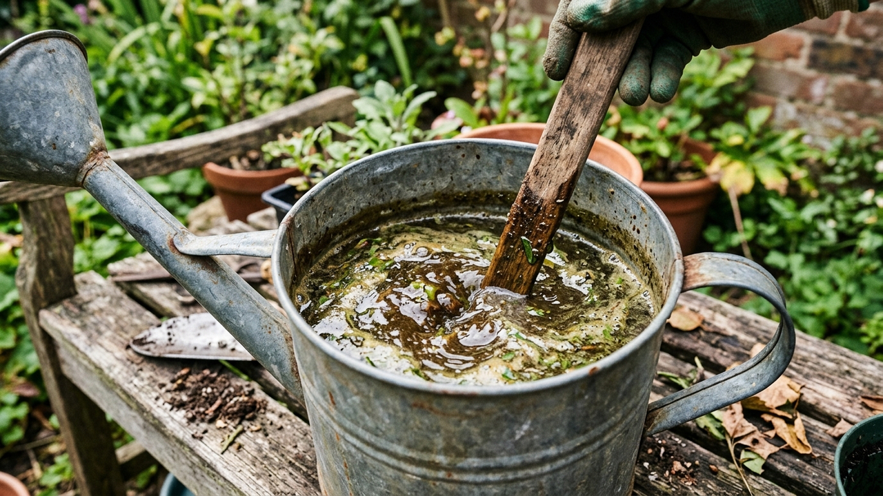 Chá de folha de neem com melaço de cana: para que serve a fertirrigação dupla que nutre a terra e condiciona o solo do vaso