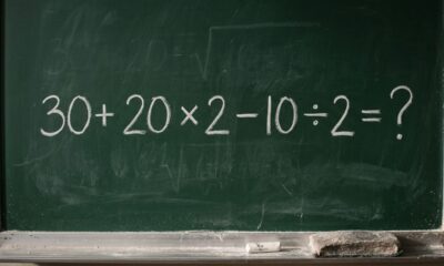 Resolva 30+ 20 × 2 − 10 ÷ 2 sem calculadora: a maioria dos adultos erra no segundo passo porque esquece uma regra aprendida na escola