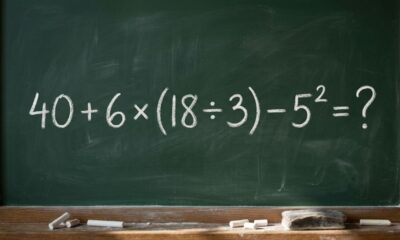 O cálculo 40 + 6 × (18 ÷ 3) − 5² testa três regras aprendidas na escola e desafia quem acredita que consegue resolver qualquer conta de cabeça