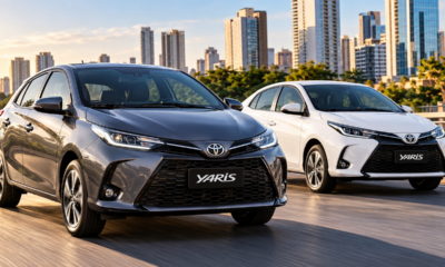 Toyota Yaris 2026 chega forte ao mercado brasileiro com motor 1.5 flex de até 110 cv, câmbio CVT e uma combinação de economia, conforto e preço que chama atenção