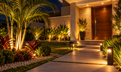 Técnico revela o segredo da iluminação externa: como posicionar luminárias de solo para destacar plantas e deixar a entrada elegante sem excesso de luz