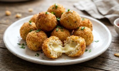 Chefs de cozinha revelam mistura com 1 xícara de arroz cozido, 1 xícara de queijo e 1 ovo para fazer bolinhos dourados e irresistíveis