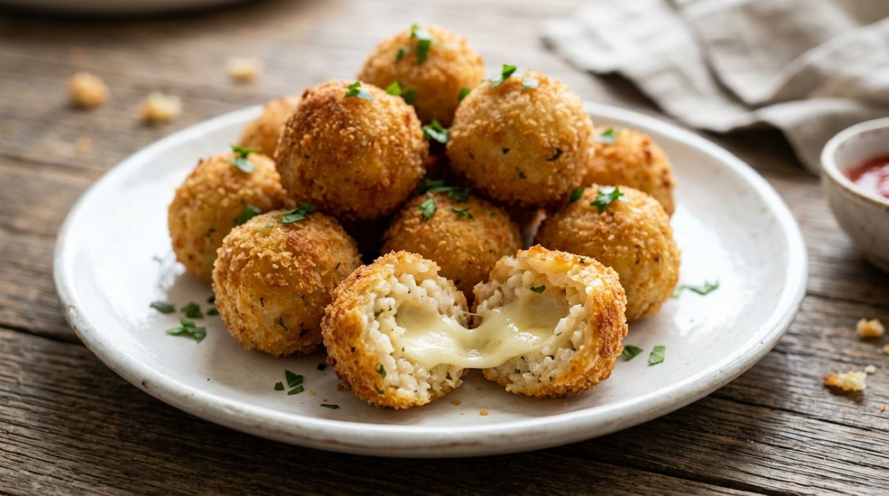 Chefs de cozinha revelam mistura com 1 xícara de arroz cozido, 1 xícara de queijo e 1 ovo para fazer bolinhos dourados e irresistíveis