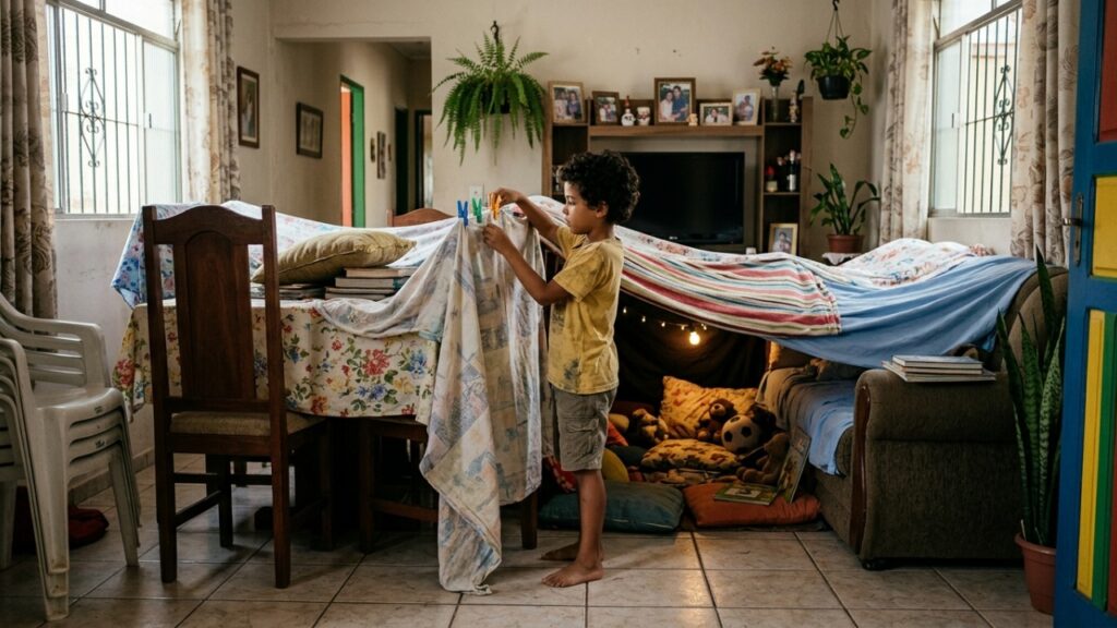 Especialistas em psicologia explicam: “Crianças que fazem barracas de lençóis em casa podem não estar apenas brincando, mas criando um espaço de autonomia, segurança e privacidade”