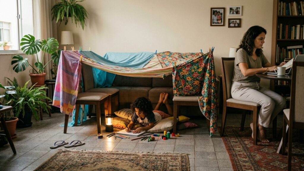 Especialistas em psicologia explicam: “Crianças que fazem barracas de lençóis em casa podem não estar apenas brincando, mas criando um espaço de autonomia, segurança e privacidade”