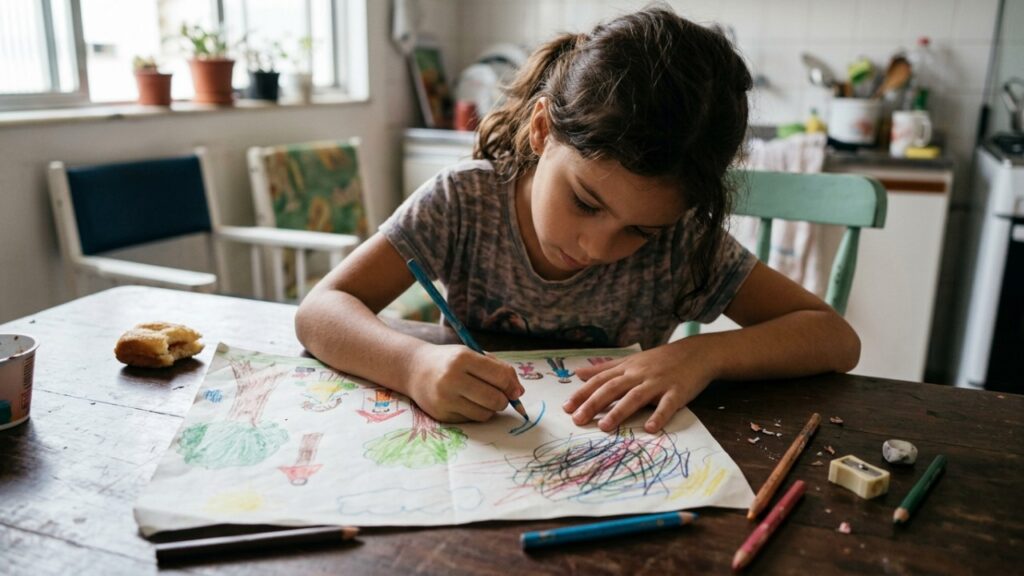 De acordo com a psicologia, crianças que ficam muito frustradas quando o desenho não sai como esperavam podem não ter apenas padrões altos, mas uma relação mais rígida com erros e imperfeições