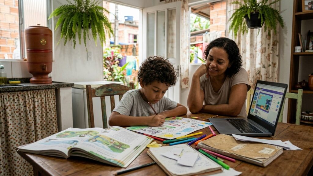Frase de Rabindranath Tagore: “Não limite uma criança ao seu próprio aprendizado, porque ela nasceu em outro tempo.” Uma reflexão sobre por que repetir exatamente a educação do passado pode não preparar alguém para o mundo de hoje