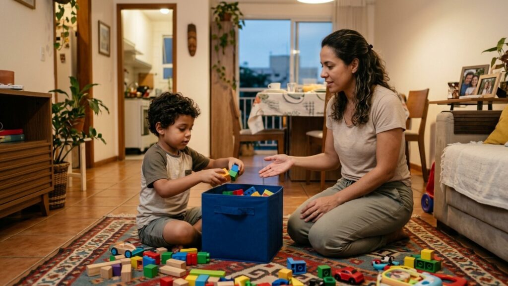 Psicólogos explicam como fazer os filhos ajudarem nas tarefas de casa sem transformar tudo em briga: dividir responsabilidades desde cedo pode fazer diferença