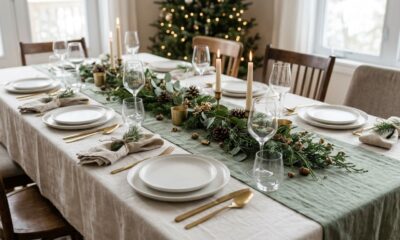 Adeus às toalhas de mesa com estampas natalinas grandes: a tendência para o Natal de 2026 que transforma a mesa e deixa a decoração muito mais elegante