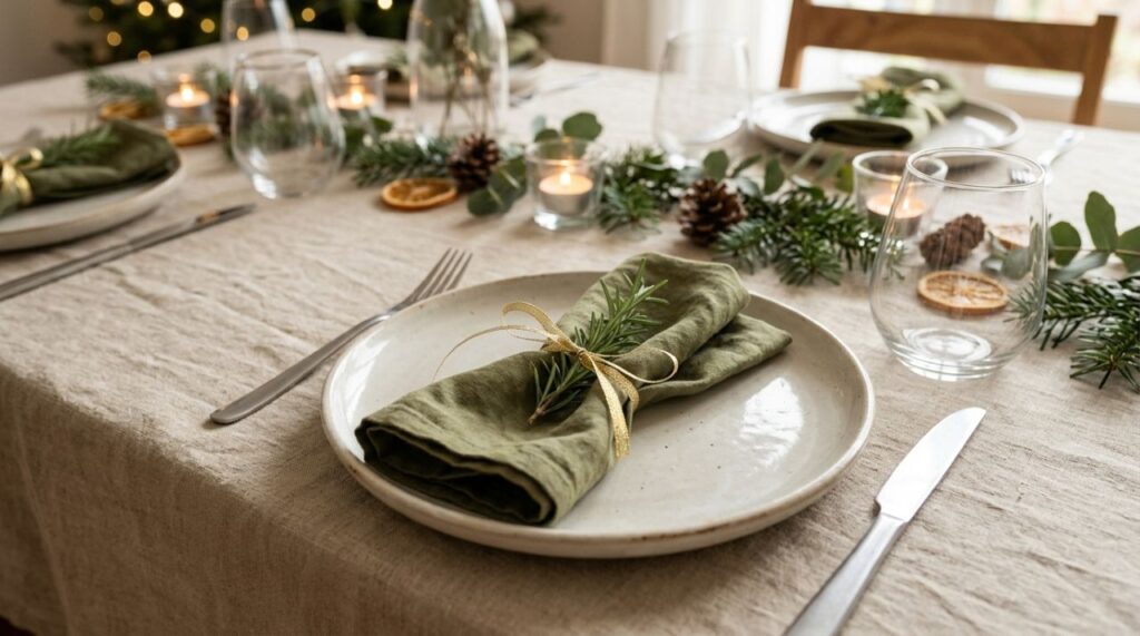 Adeus às toalhas de mesa com estampas natalinas grandes: a tendência para o Natal de 2026 que transforma a mesa e deixa a decoração muito mais elegante