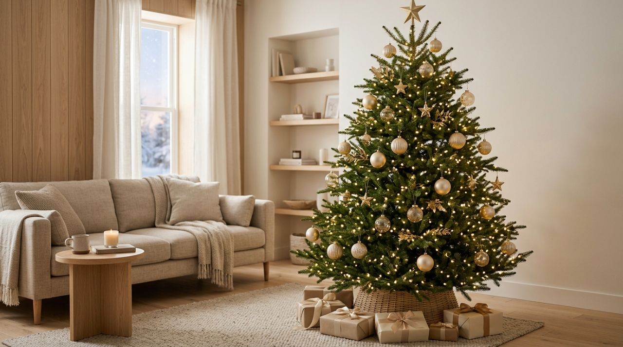 A árvore de Natal com luzes coloridas está fora de moda: a nova tendência de 2026 deixará a sala de estar com um ar mais elegante.