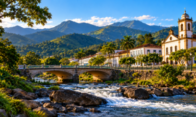A pequena cidade histórica cercada pela Serra da Mantiqueira reúne casas coloridas, rios de águas transparentes e trilhas entre montanhas e surpreende quem procura descanso em meio à natureza