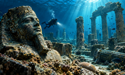 Mais de 1.600 anos depois, arqueólogos localizam uma verdadeira “cidade fantasma” escondida sob as águas do Mediterrâneo e descobrem seus segredos