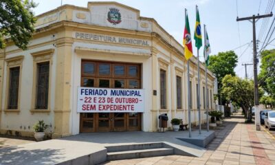 Feriado confirmado para quinta-feira, 22 de outubro: bancos, escolas e comércio podem ter funcionamento alterado e moradores devem ficar atentos