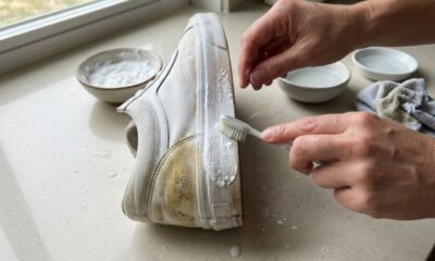 Nem máquina de lavar, nem produtos caros: conheça os truques caseiros que ajudam a deixar seus tênis brancos limpinhos novamente sem estragar o material