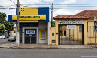Bancos e escolas municipais, estaduais e federais fecham na segunda-feira